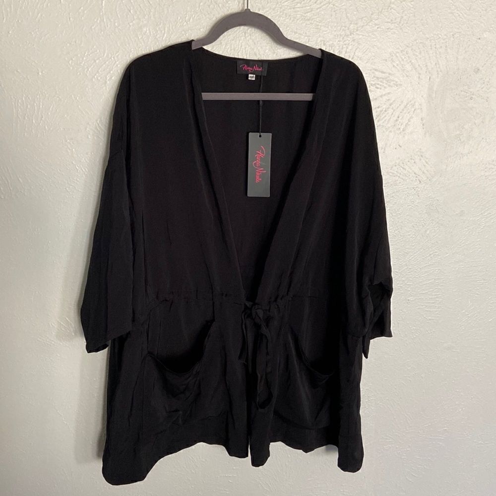 Hanna Nikole black 18 W size cover up